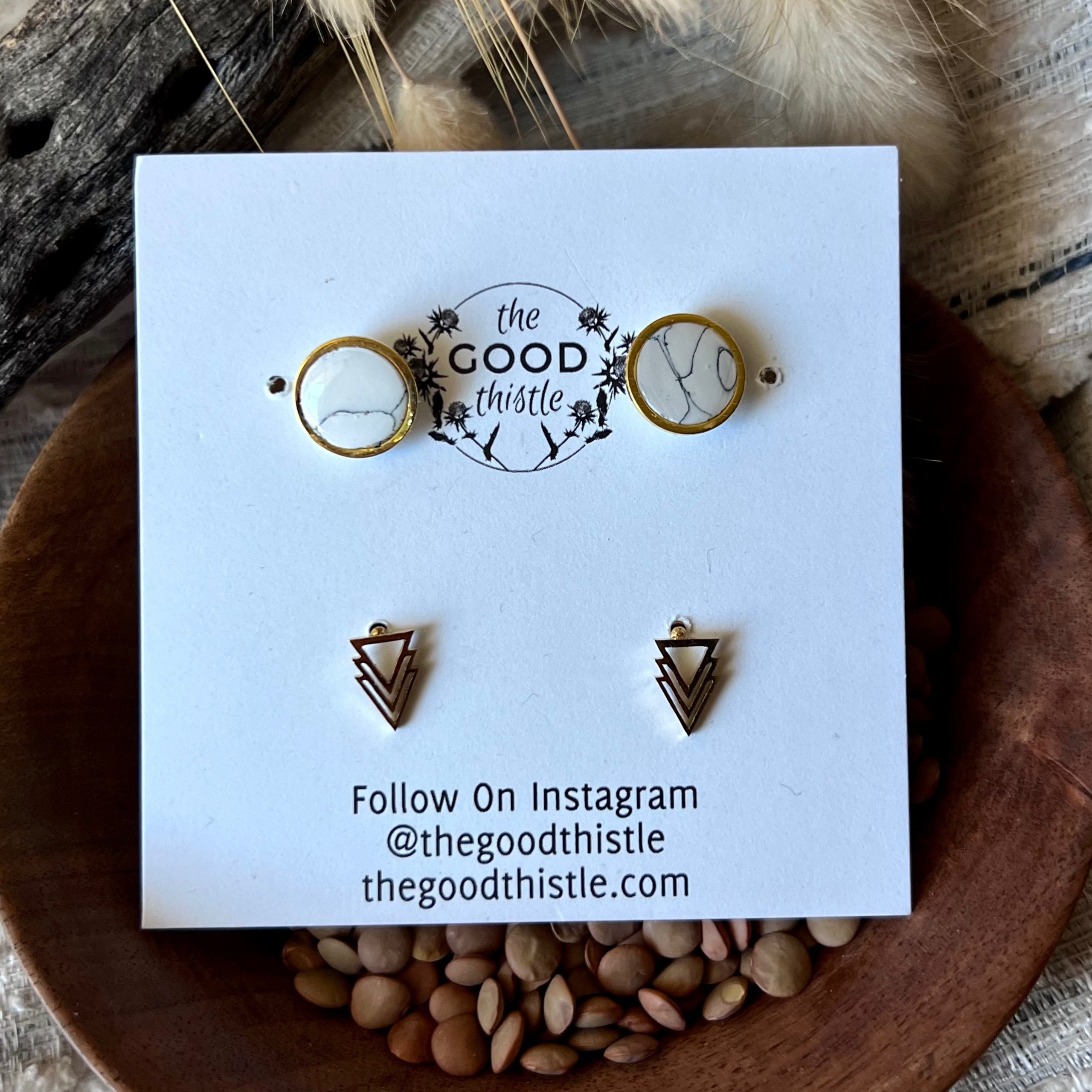 Polymer Clay Earrings Studs B The Good Thistle